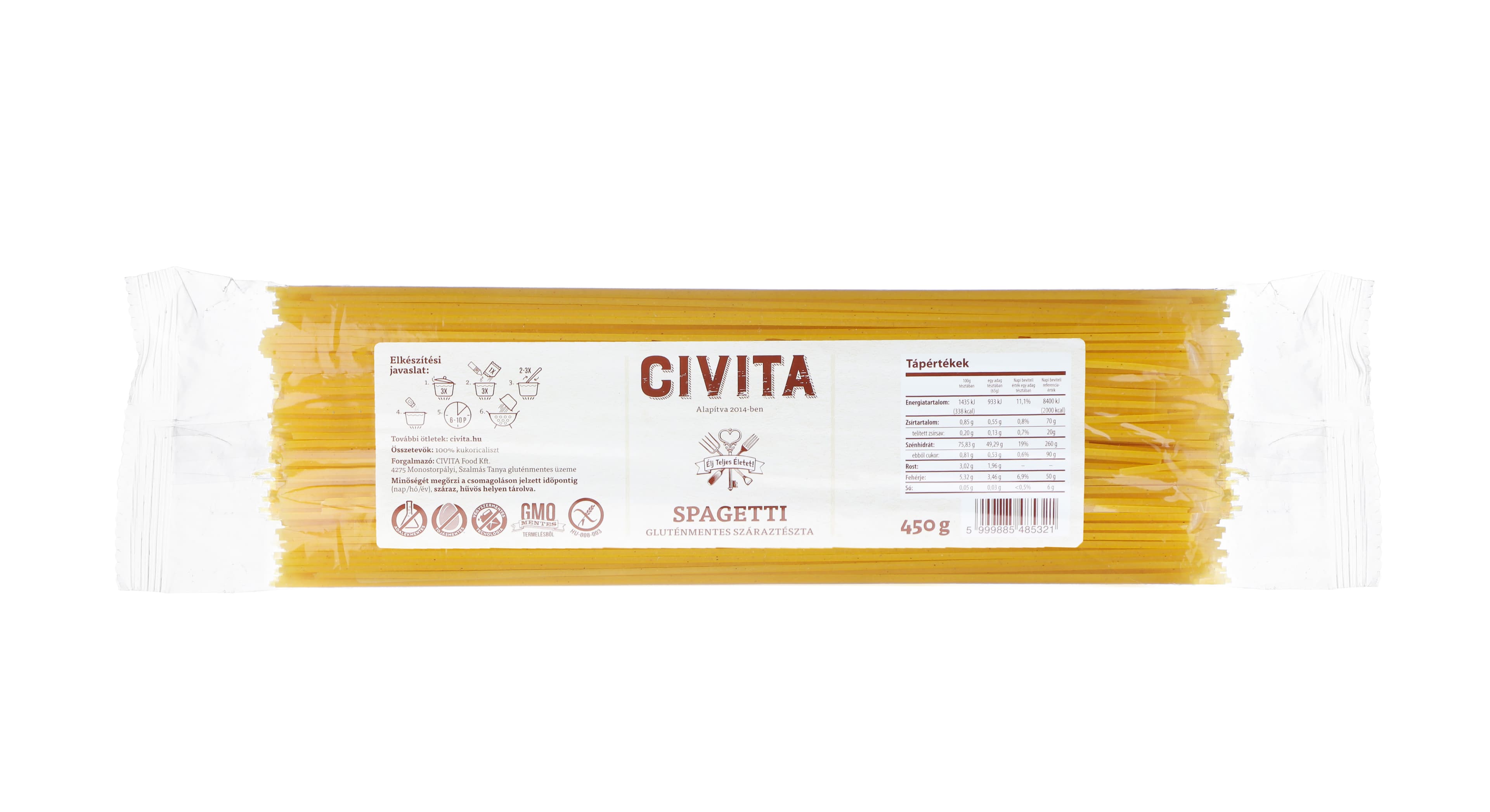 Civita Kukuričné špagety 450 g