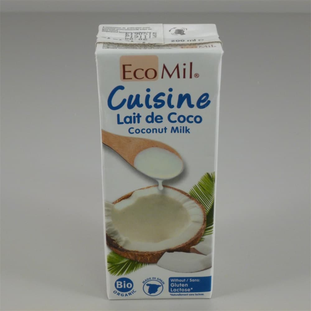 EcoMil Kokosové mlieko na varenie 200 ml