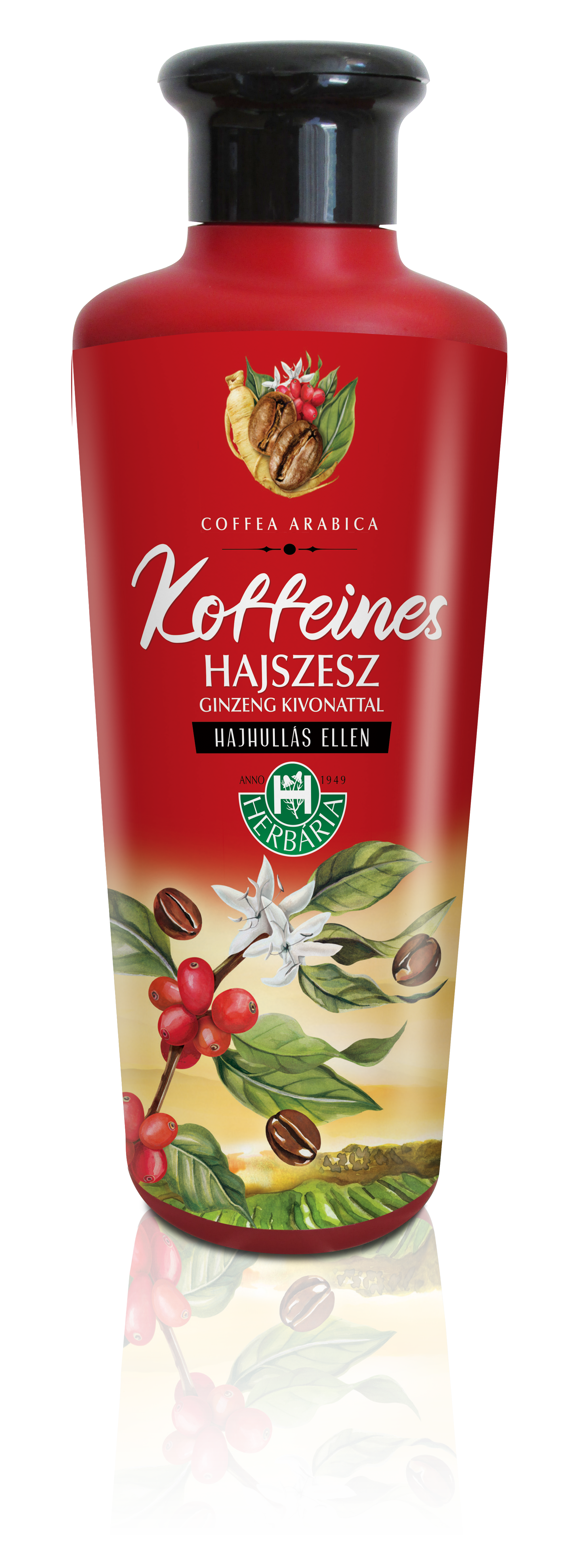 Herbaria vlasová voda s kofeínom a ženšenom 250 ml - 93443