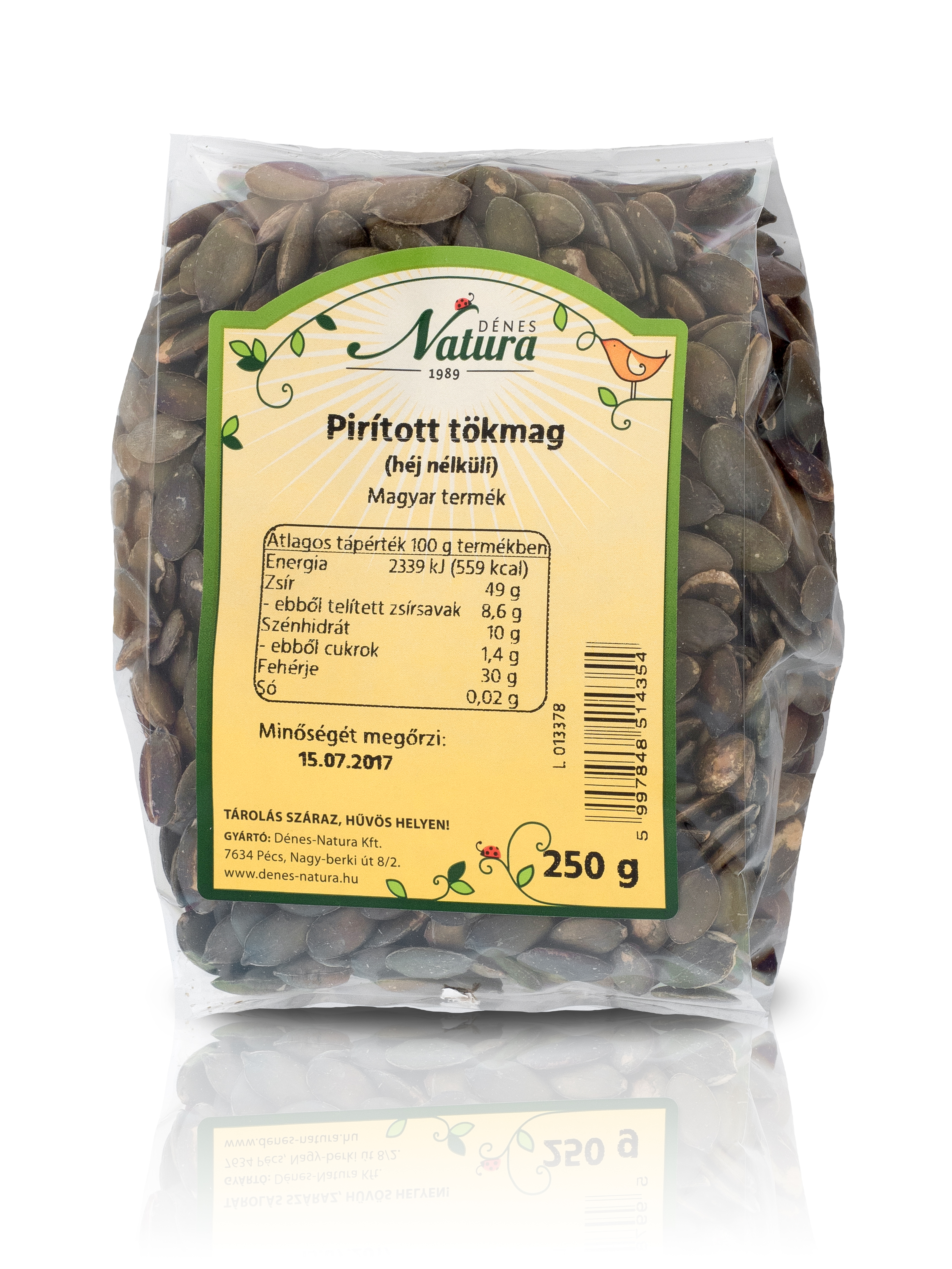 Natura Pražené tekvicové semienka 250 g