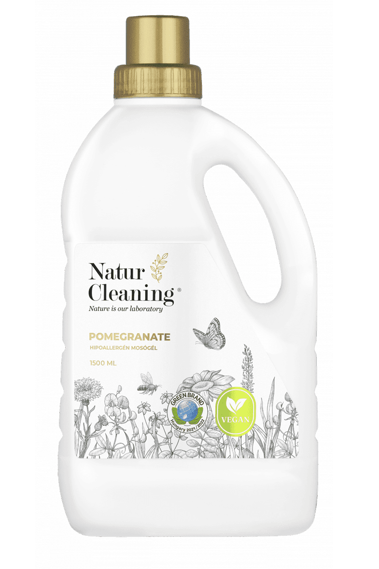 Natur Cleaning hypoalergénny prací gél s vôňou granátového jablka 1,5L - 90130