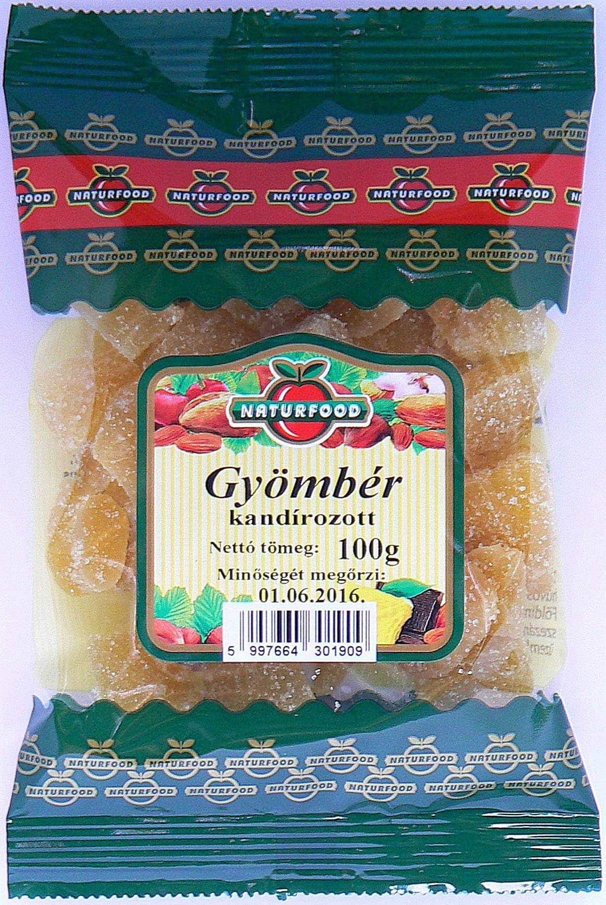 Naturfood Kandizovaný zázvor 100 g
