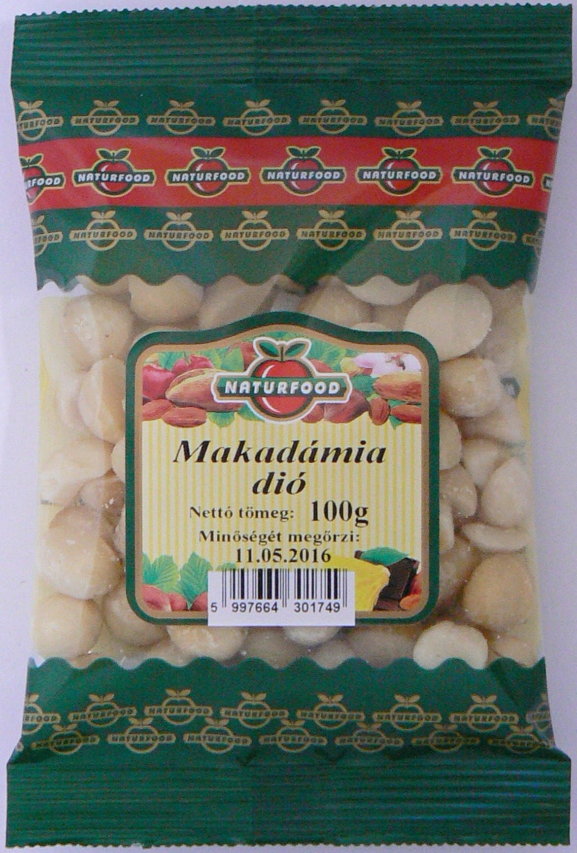 Naturfood makadamové orechy 100 g