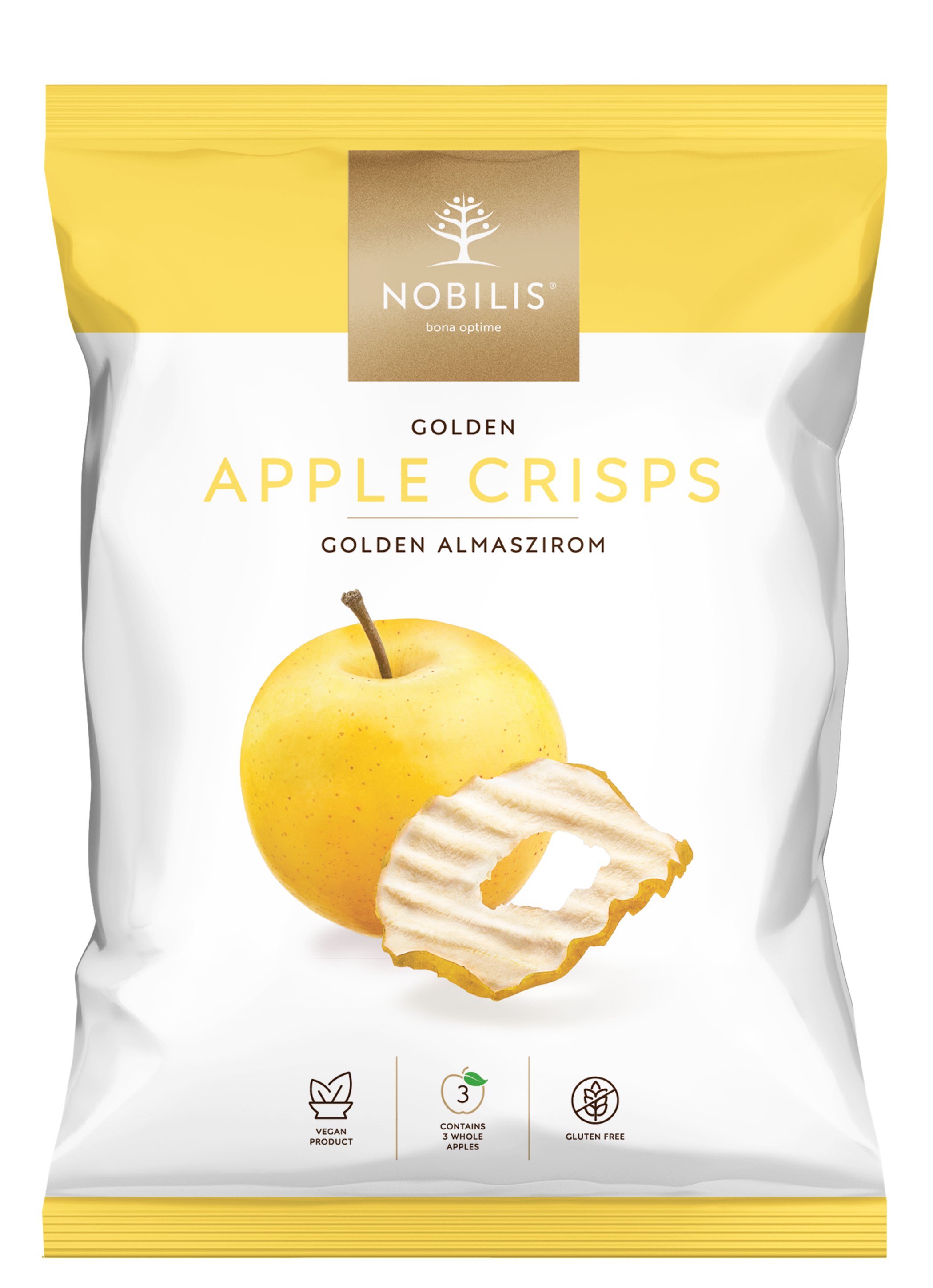 Nobilis jablkové čipsy Golden 40 g