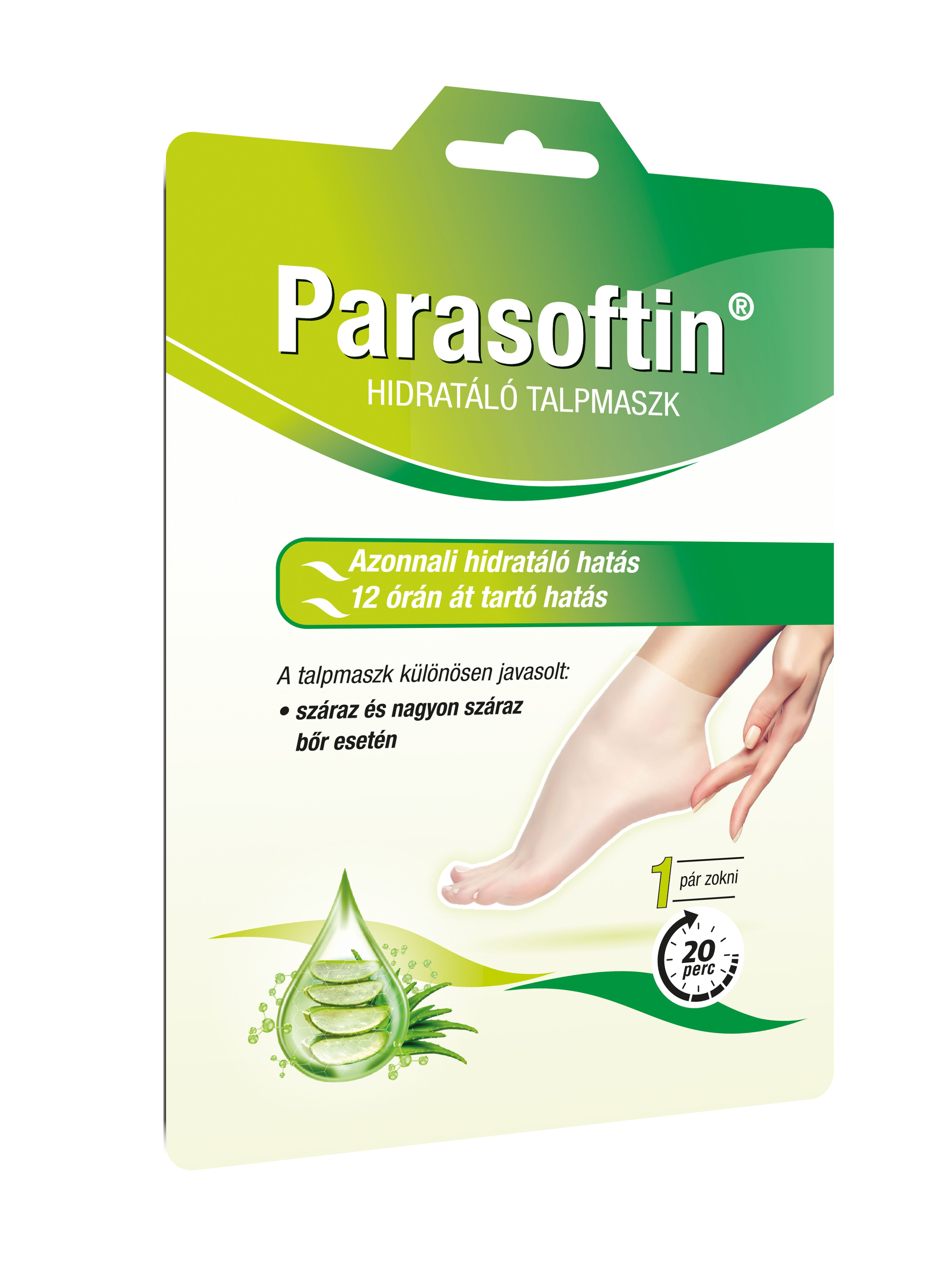 Parasoftin hydratačné ponožky 1 kus