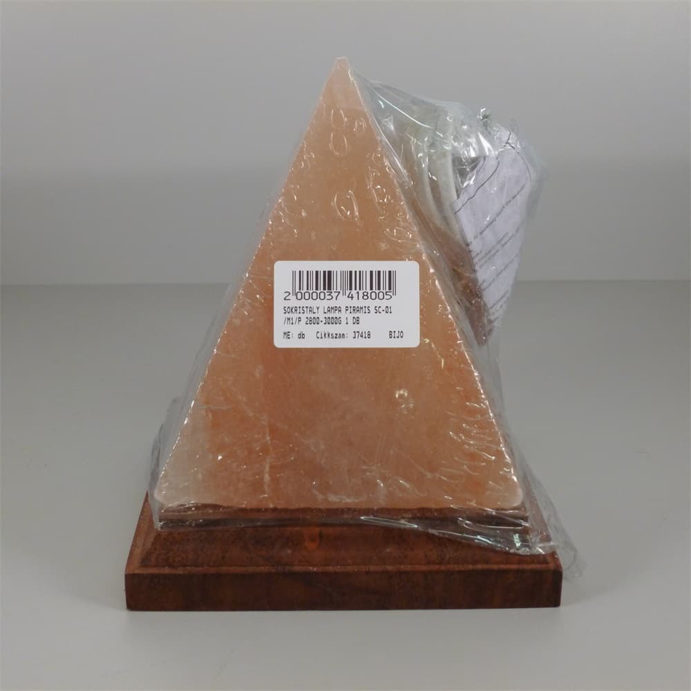 Soľný kryštál lampa pyramída 1 ks