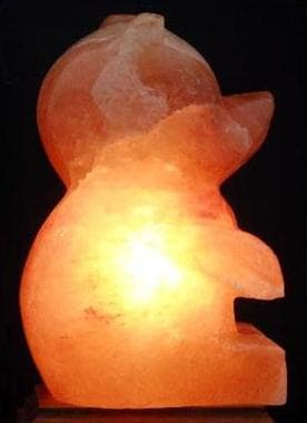 Soľný kryštál lampy medve 1 ks