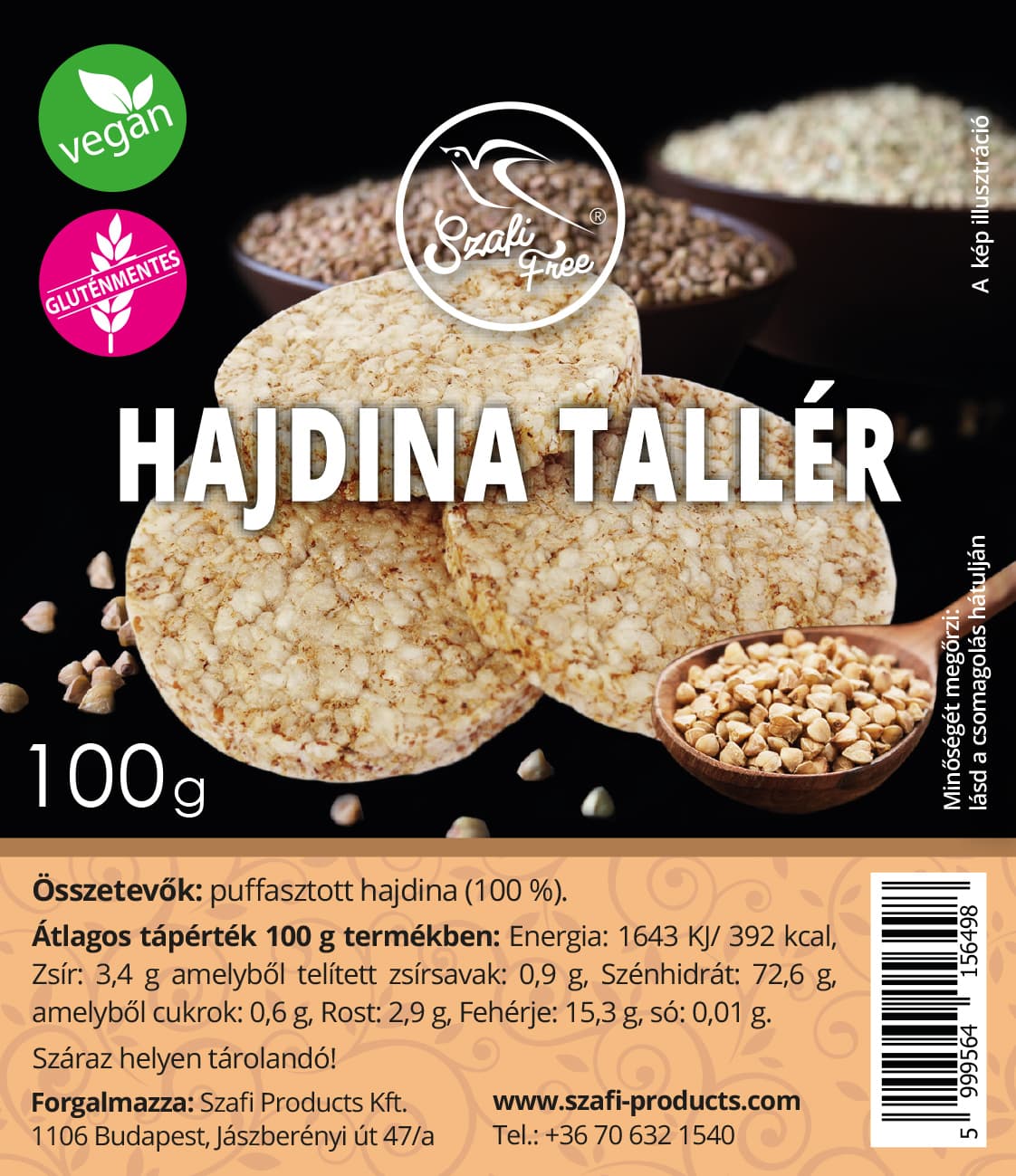 Szafi Free Pohánkový chrumkavý chlebík 100 g