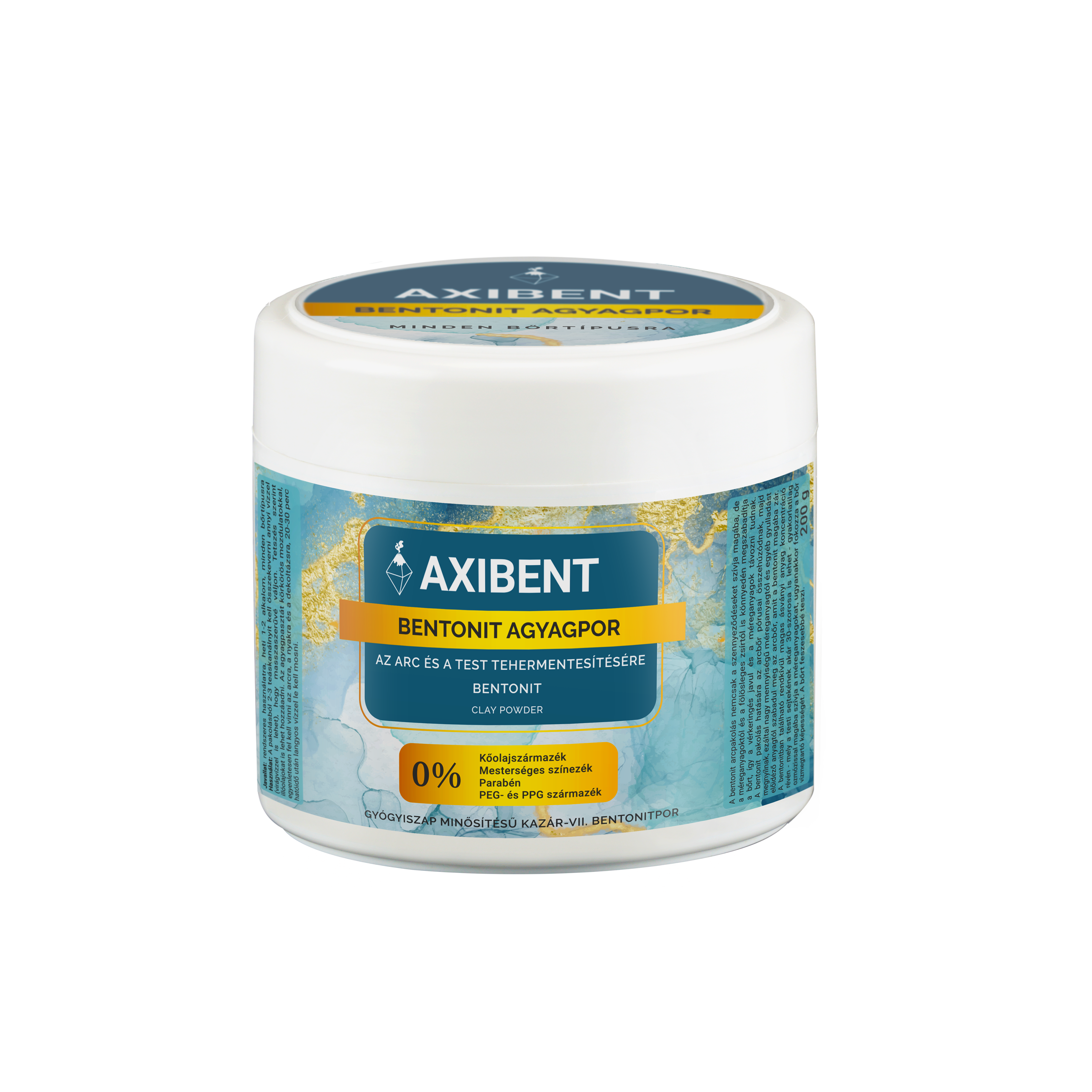 Axibent kozmetický bentonitový prášok 200 g - 81466