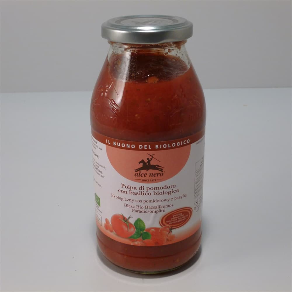 Alce Nero bio paradajková omáčka s bazalkou 500 g
