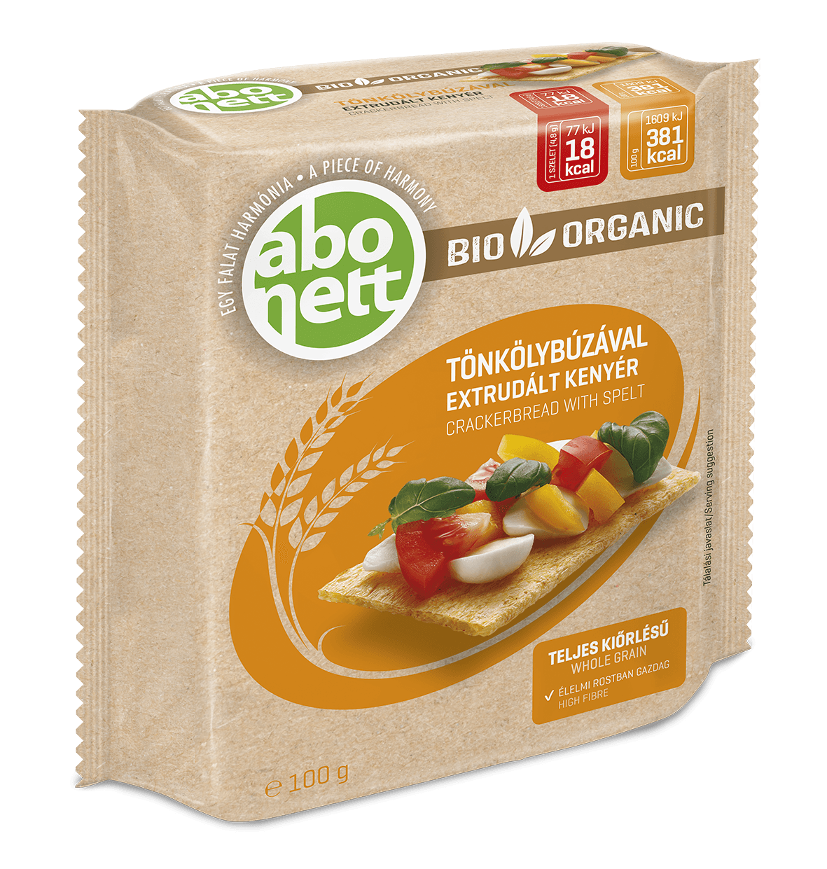 Abonett extrudovaný chlieb so špaldou 100 g