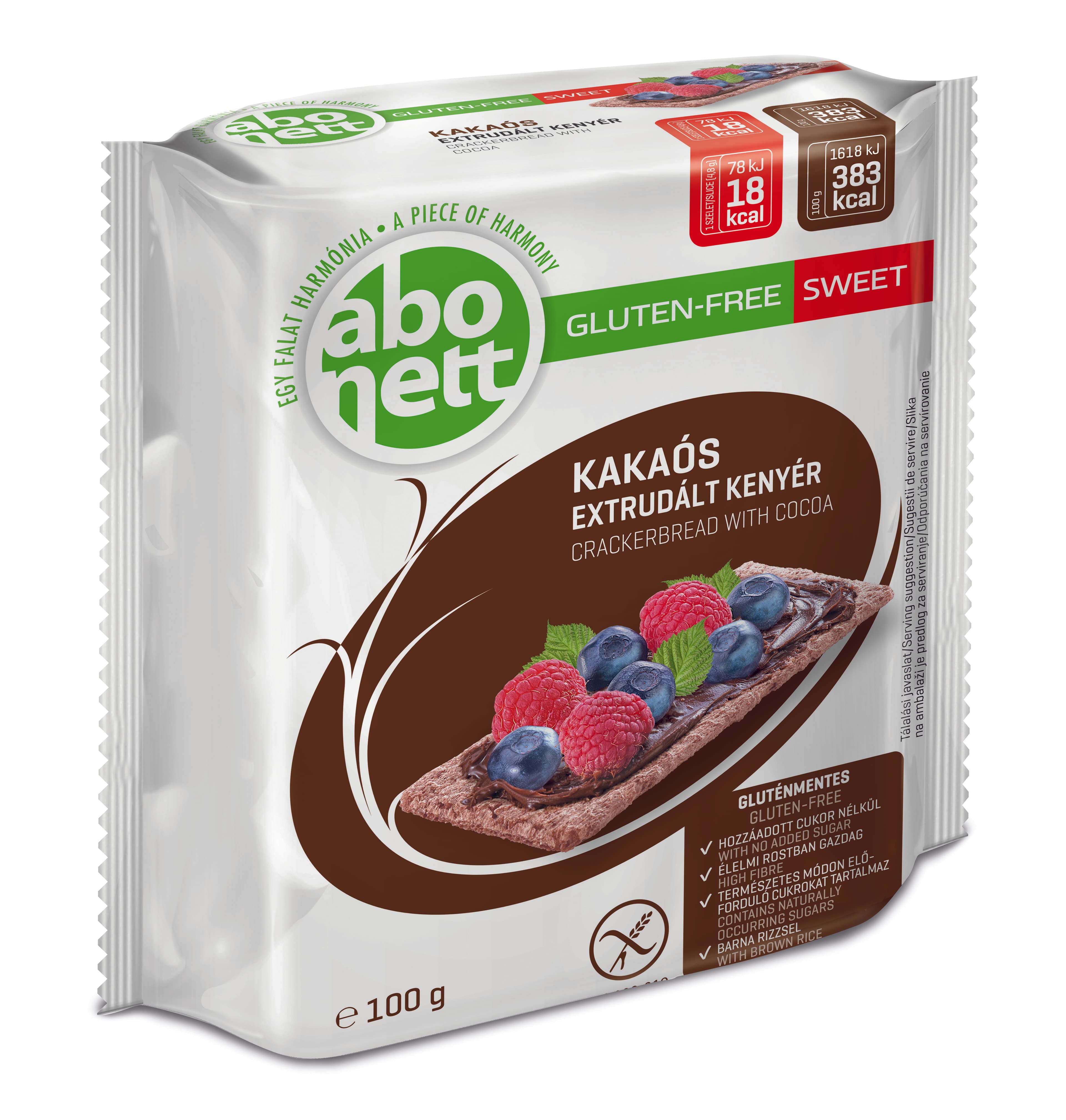Abonett kakaový extrudovaný chlieb 100 g