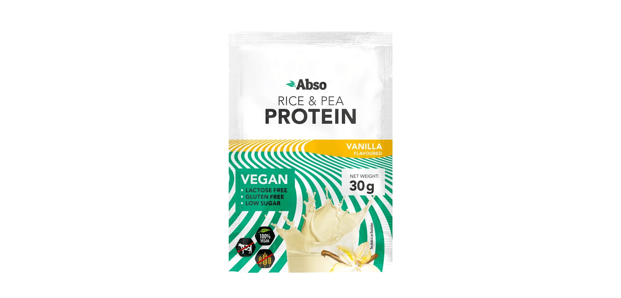 Absorice vegánsky proteínový prášok s príchuťou vanilka 30 g