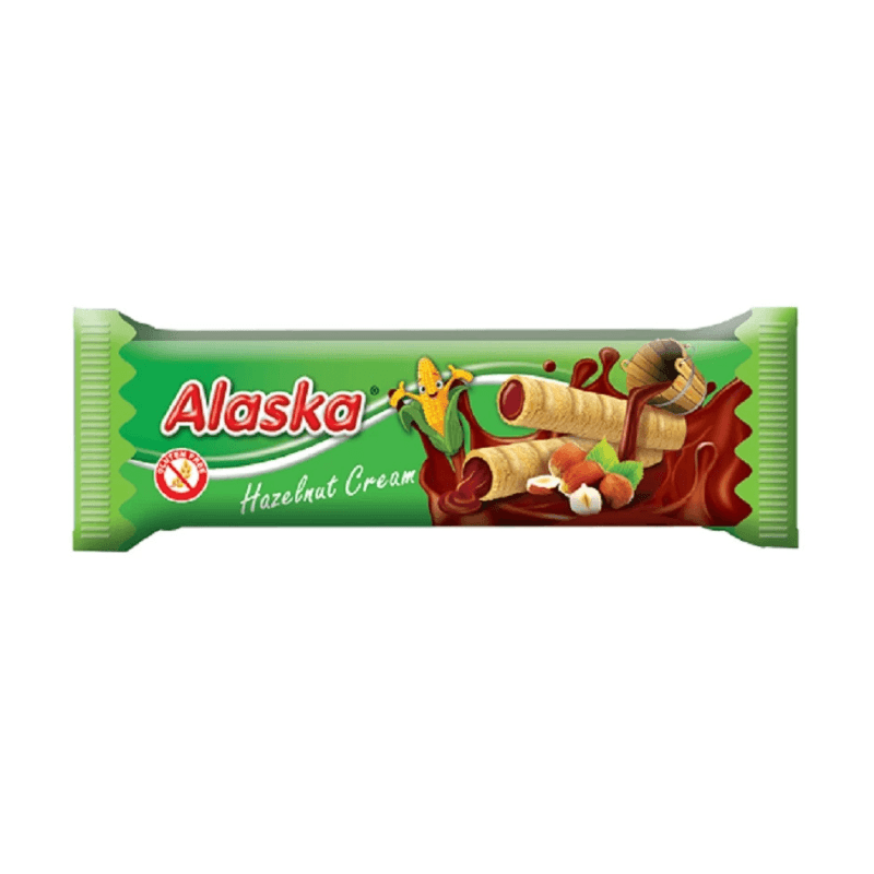 Alaska kukuričné trubičky s lieskovo-orieškovým krémom 18 g