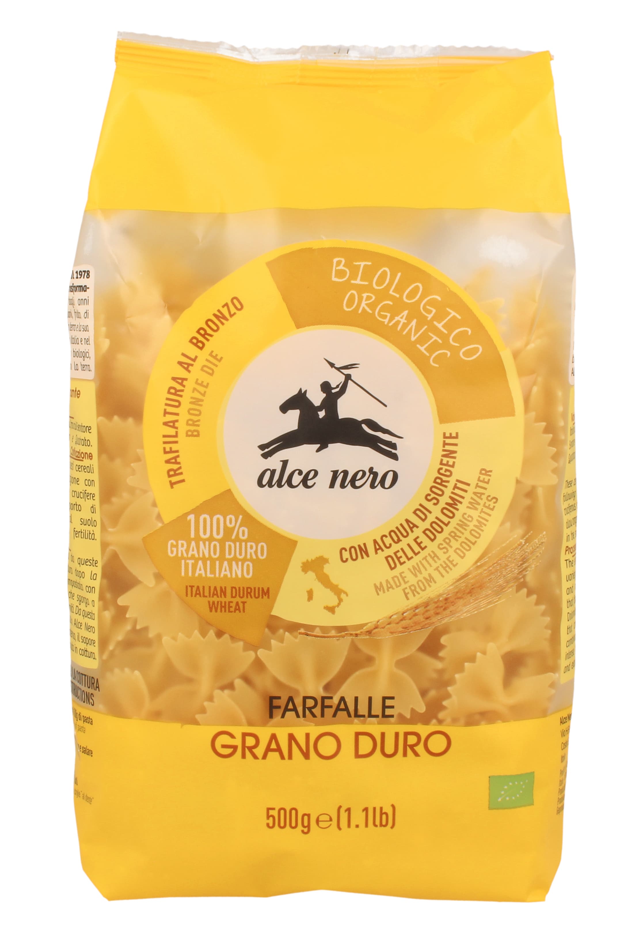 Alce Nero Bio Cestoviny Farfalle z tvrdej pšenice 500 g
