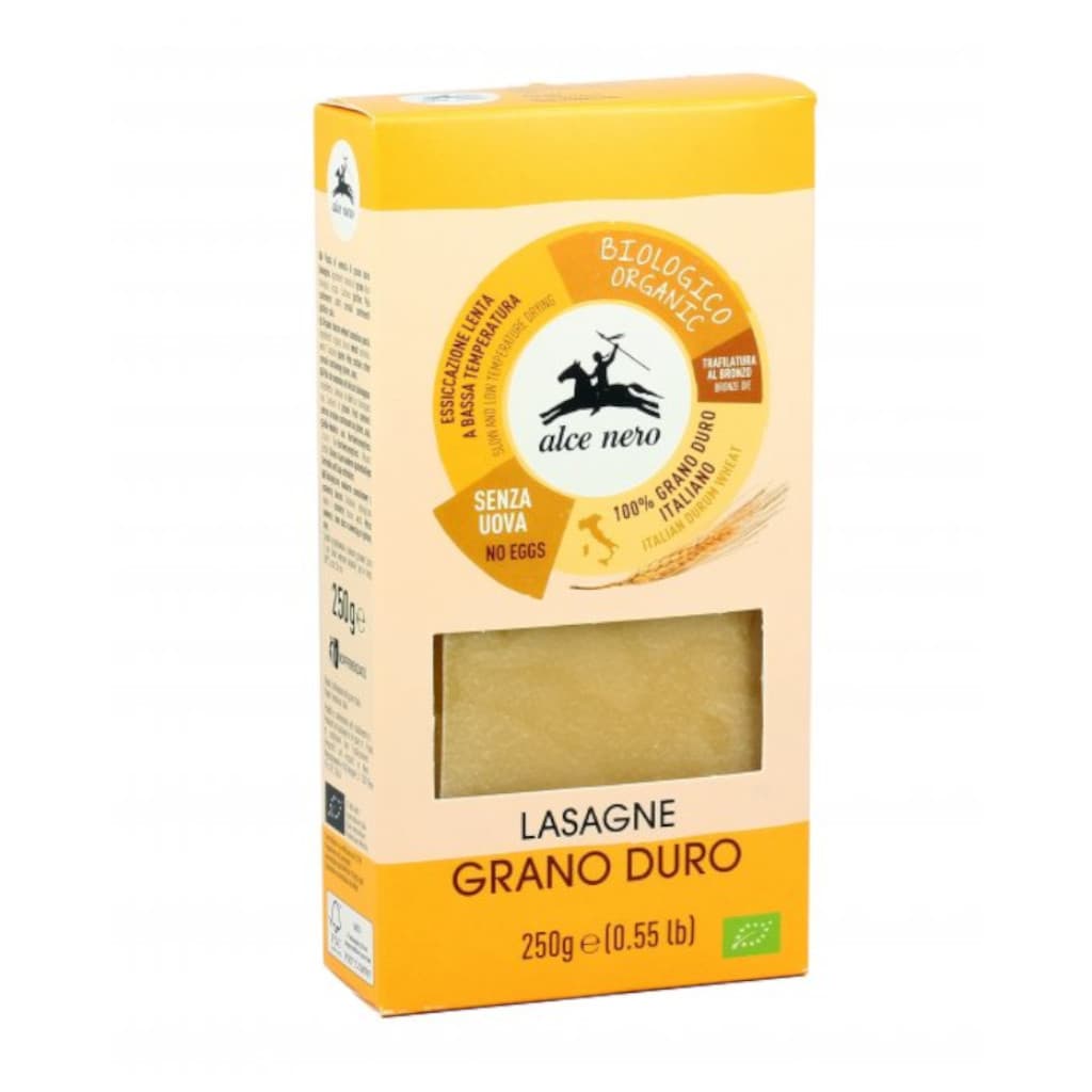 Alce Nero Lasagne z tvrdej pšenice 250 g