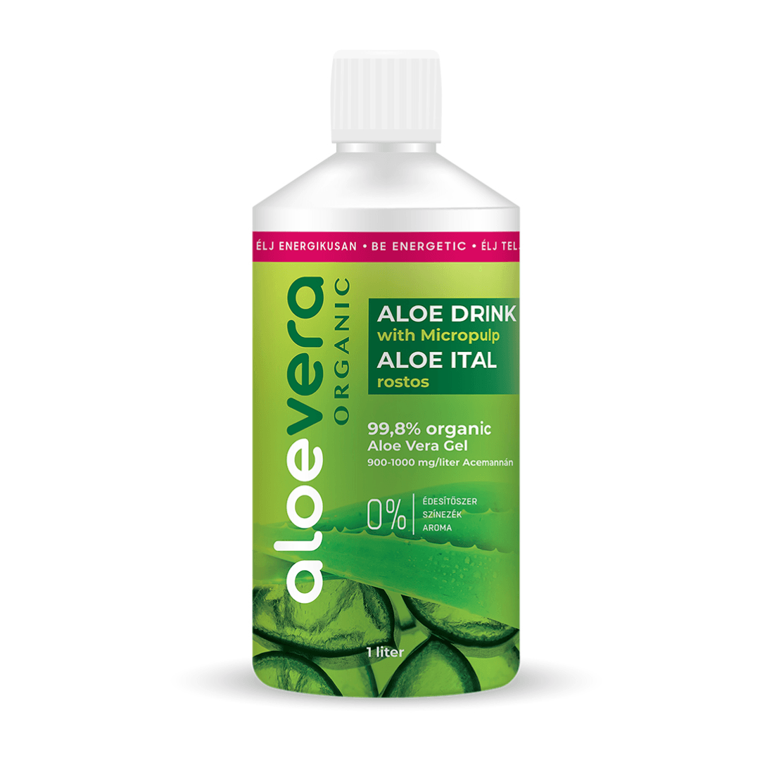 Aloe Vera Organický aloe vera originálny nápoj s dužinou 1000 ml