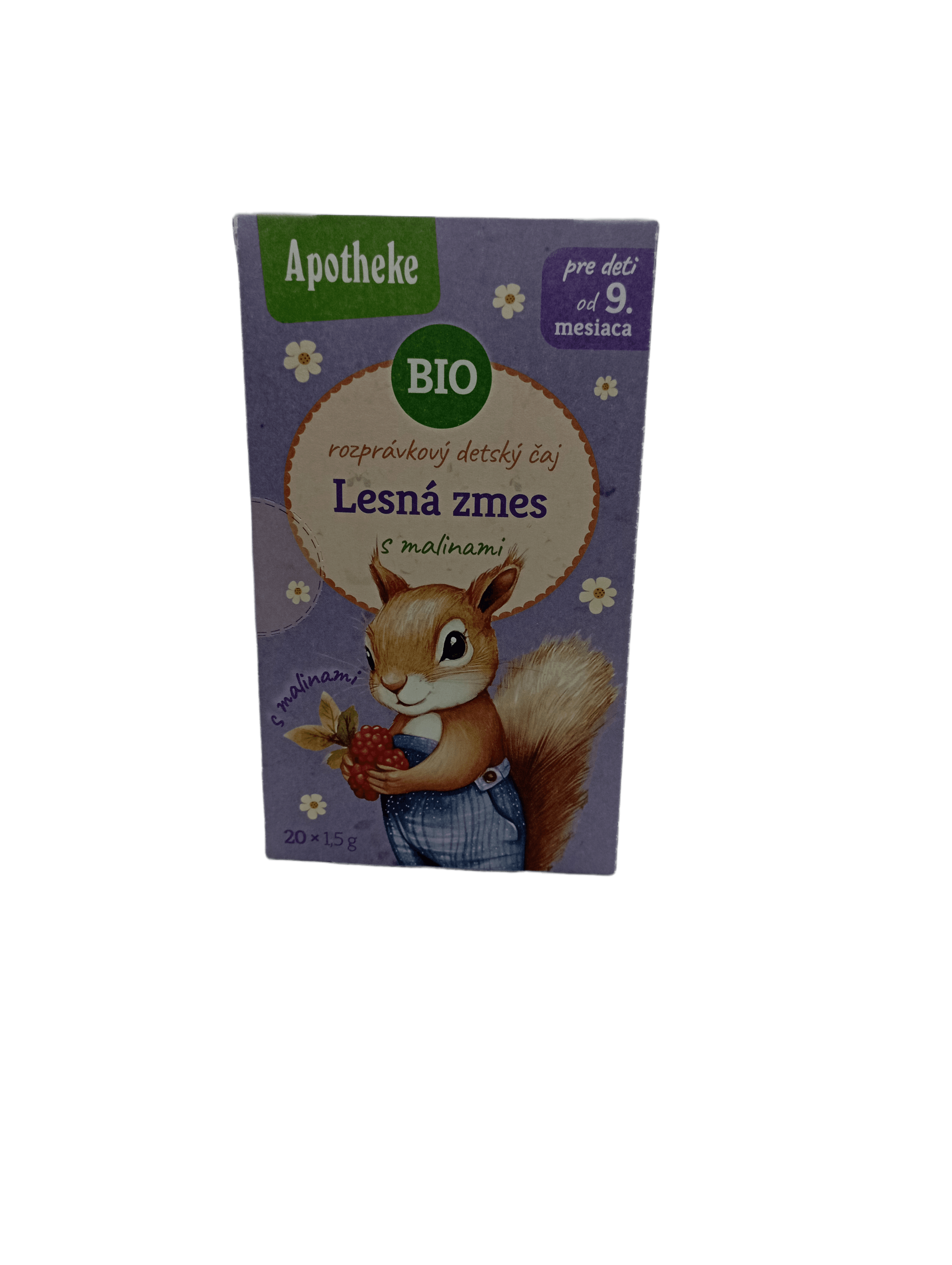 Apotheke vynikajúci detský čaj s lesnými plodmi a malinami 20x1,5g 30 g