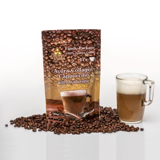 Ayura kolagénové cappuccino s hyalurónom 250 g