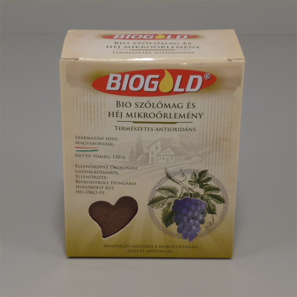 Biogold Bio jemne mleté hroznové jadierka a šupky 150 g - 14841