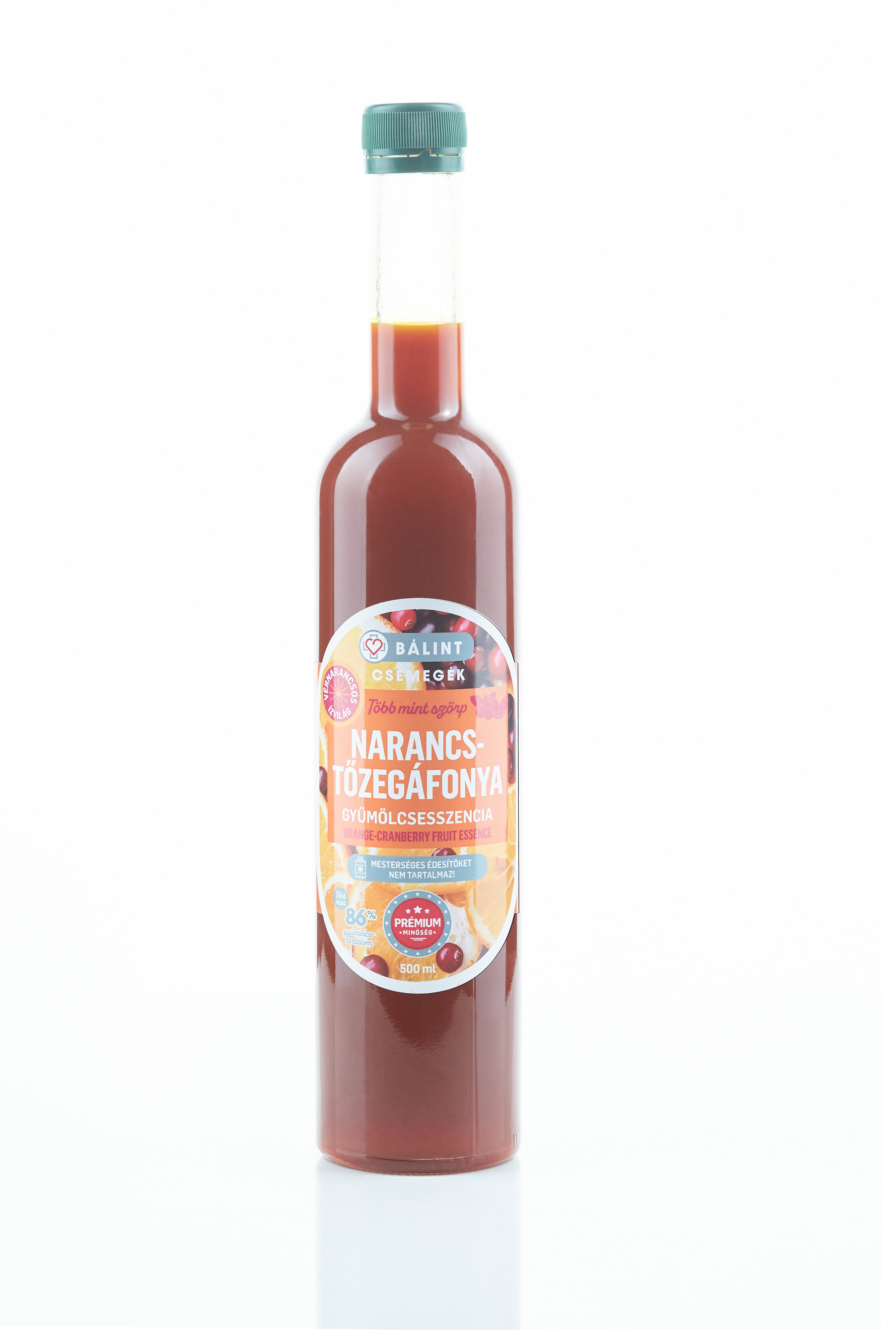 Bálint pochúťky pomaranč brusnicová ovocná esencia 500 ml
