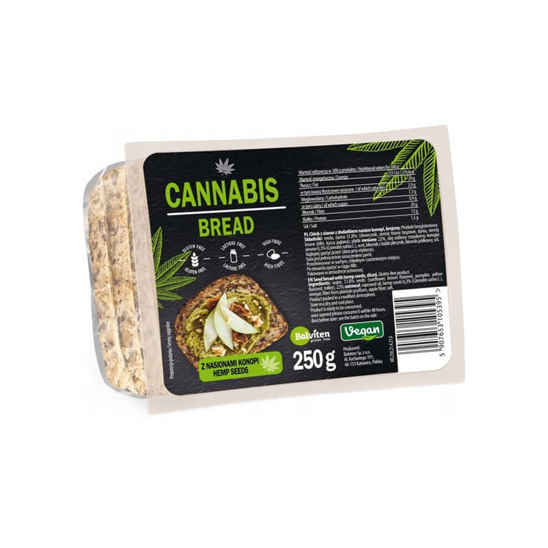 Balviten bezgluténový vegánsky plnotučný chlieb z konopných semien 250 g