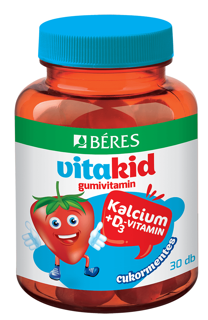 Béres VitaKid Kalcium+D3-vitamin gumené vitamíny 30 ks