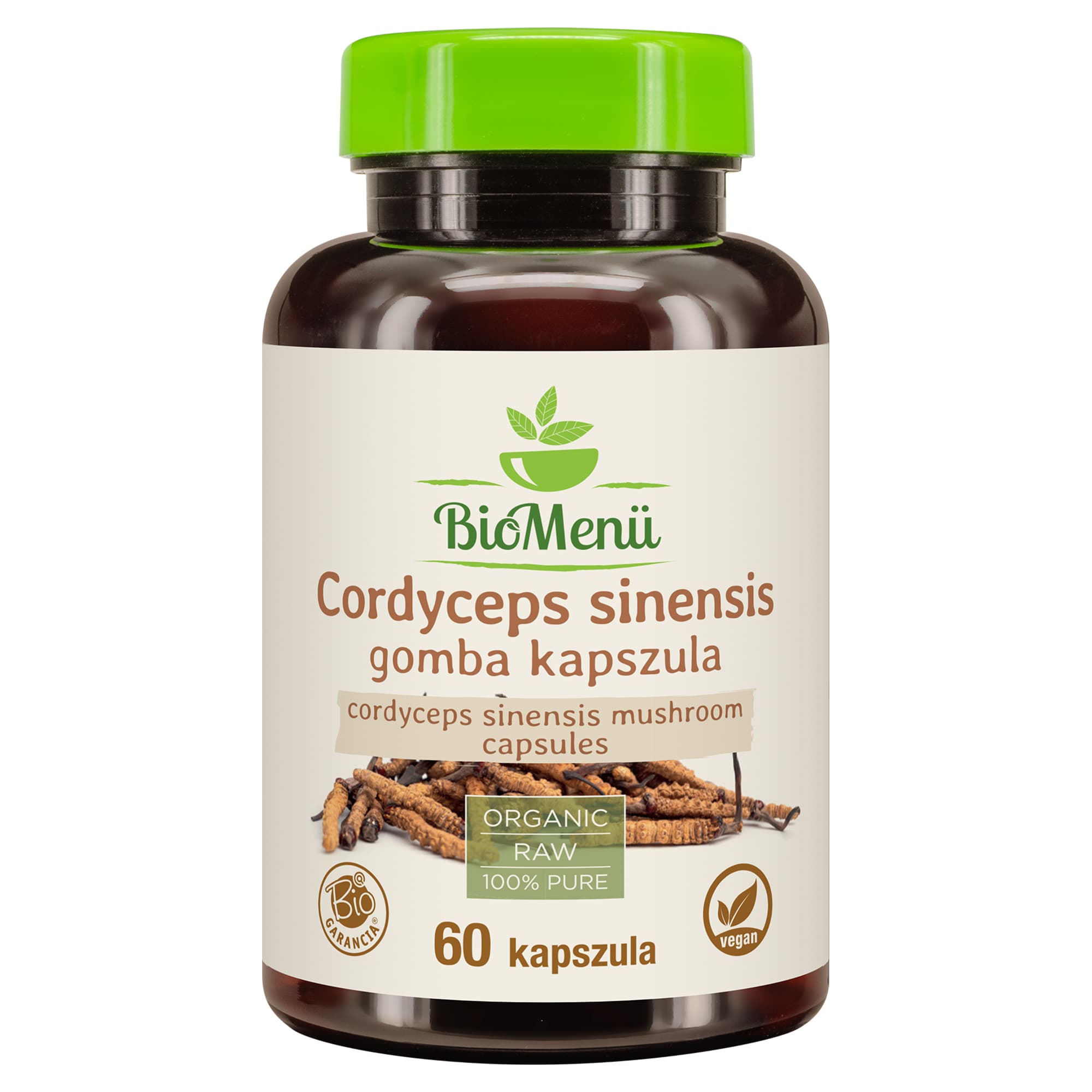 BioMenü Bio Cordyceps Sinensis Hubové kapsuly 60 ks - 96559