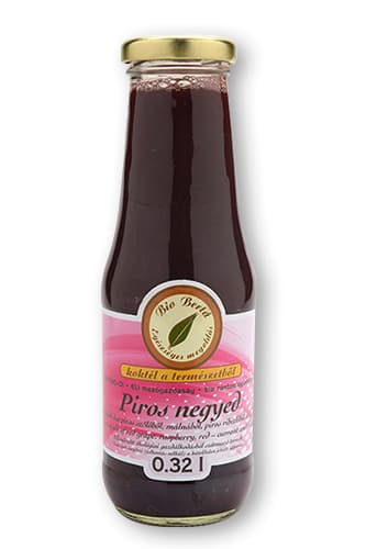 Bio Berta bio červený štvrť ovocný džús (hrozno, malina, ostružina, ríbezľa) 320 ml