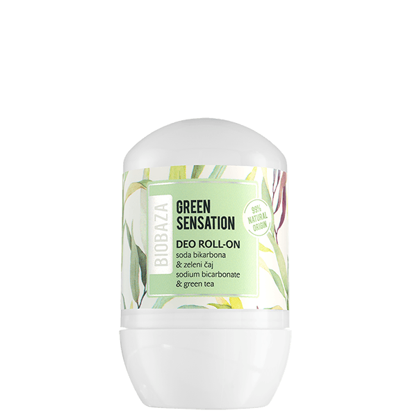 Biobaza Green Tea Sensation prírodný dezodorant roll-on 50 ml - 93028