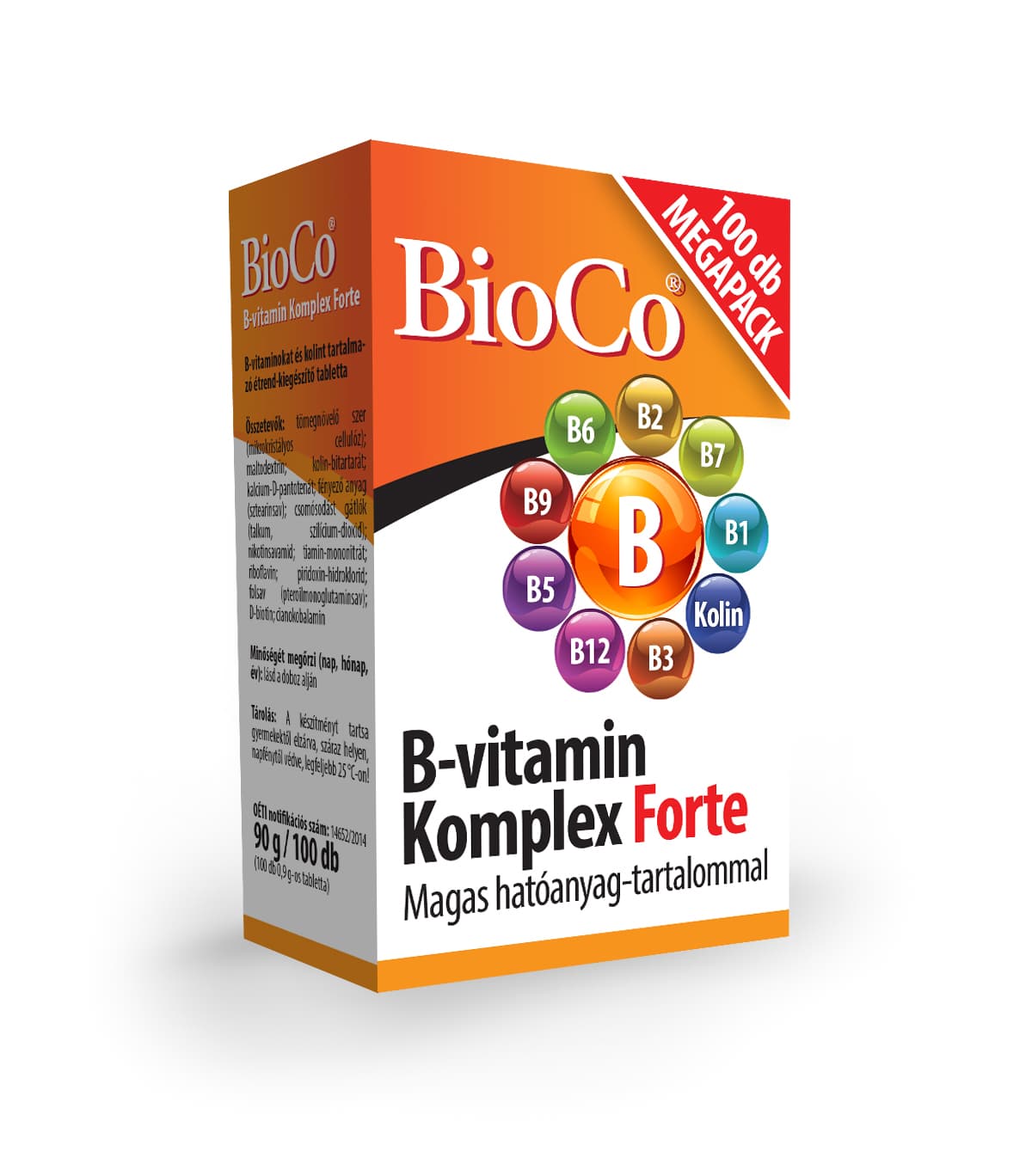 Bioco b-vitamín komplex forte tableta 100 ks