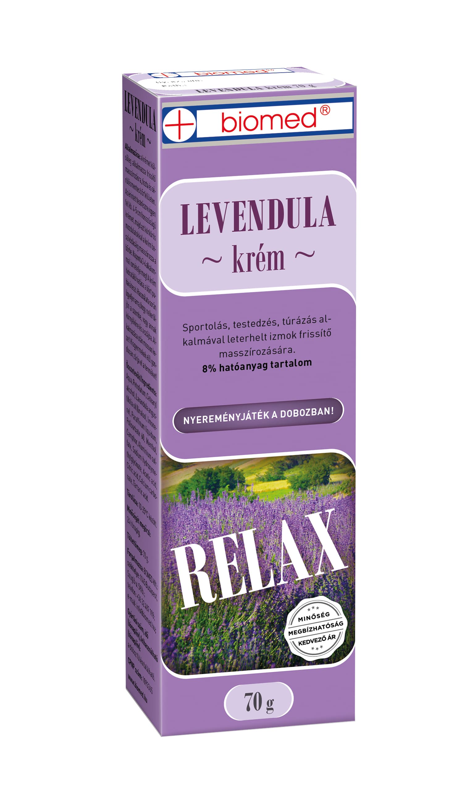 Biomed Levanduľový krém 70 g - 14528