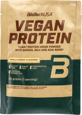 BioTech USA Vegán proteín vanilkový koláčik 25 g