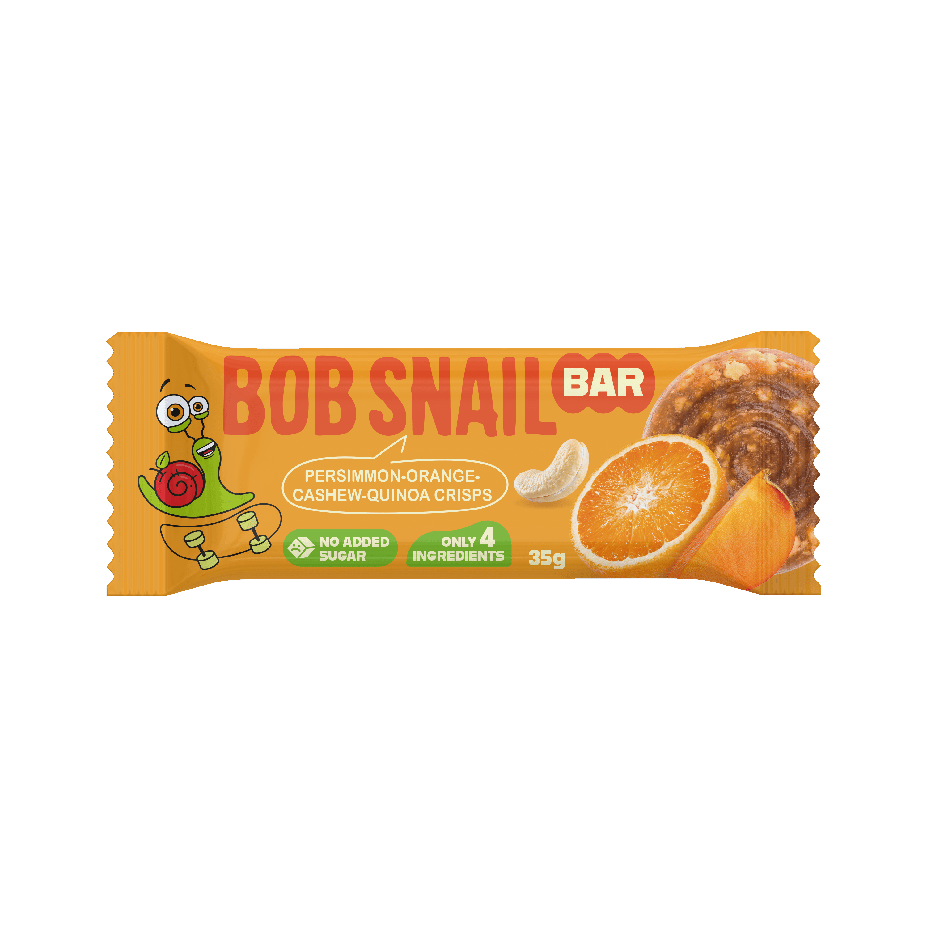 Bob Snail ovocný snack so semienkami datľou-narančom-kešu-quinoa chrumkavé 35 g