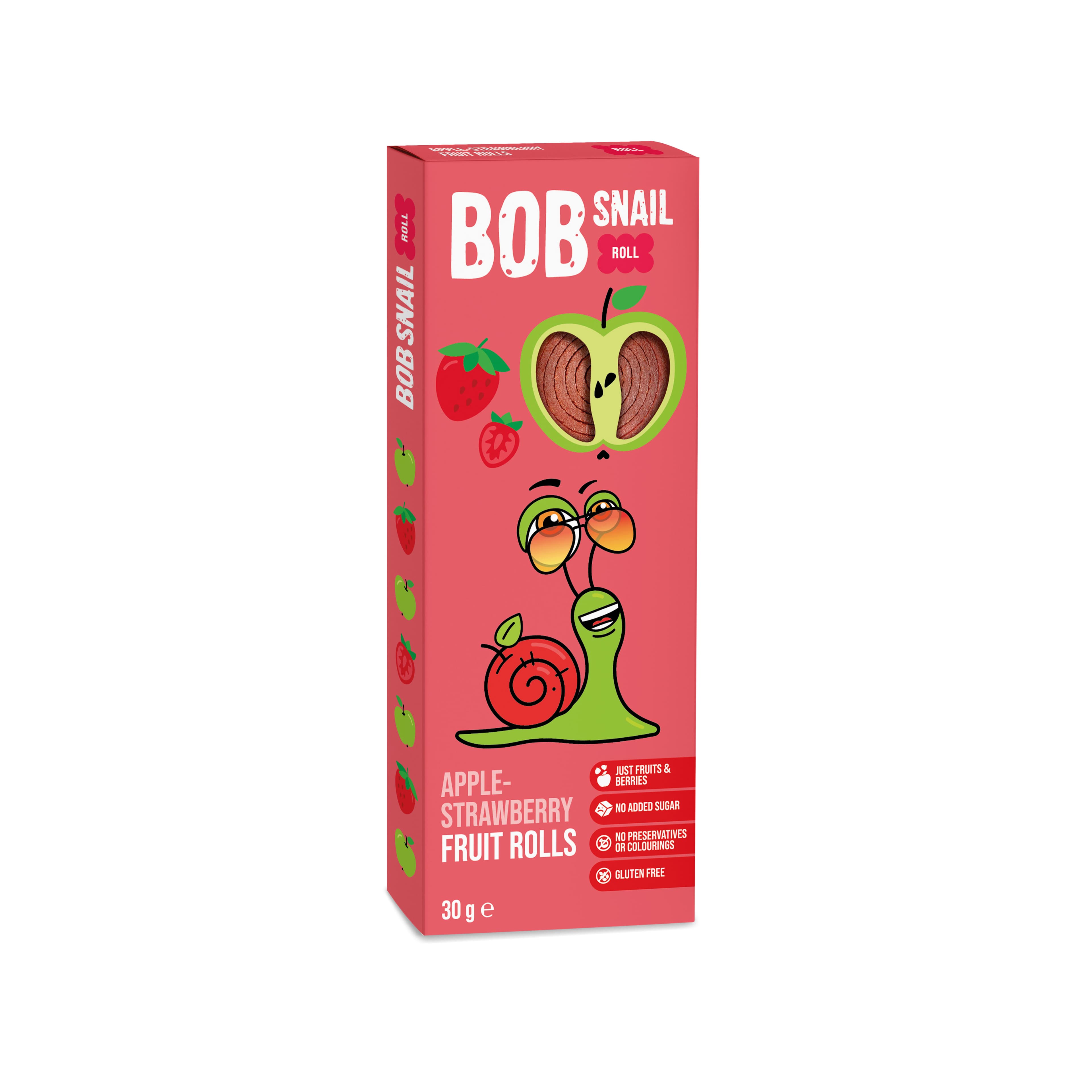 Bob Snail ovocná rolka jablko-jahoda 30 g