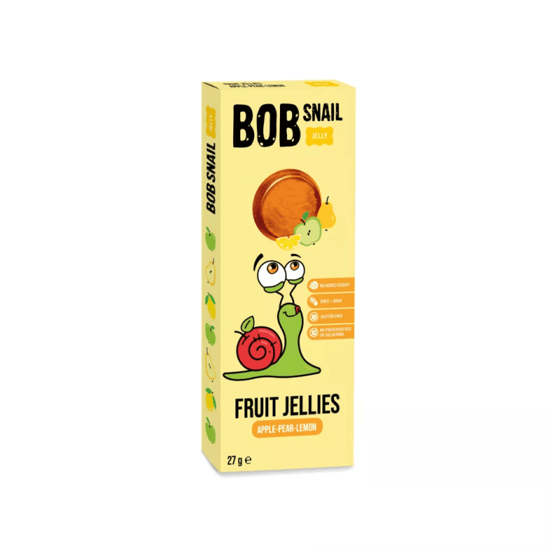 Bob Snail ovocné želé jablko-hruška-citrón 27 g