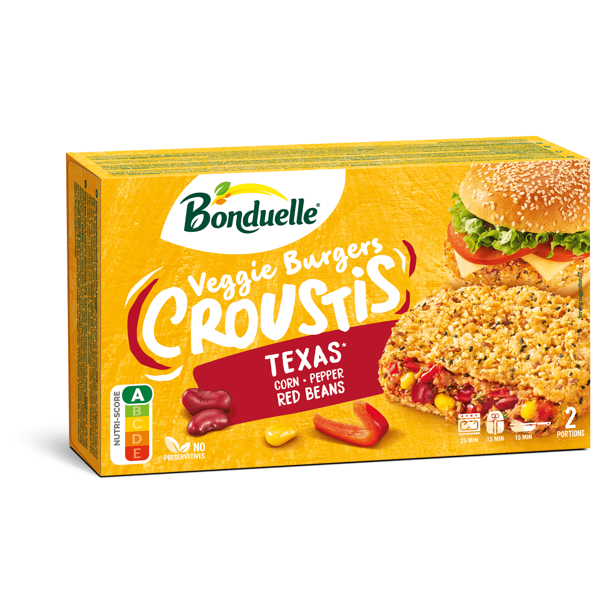 Bonduelle croustis texas burger 240 g