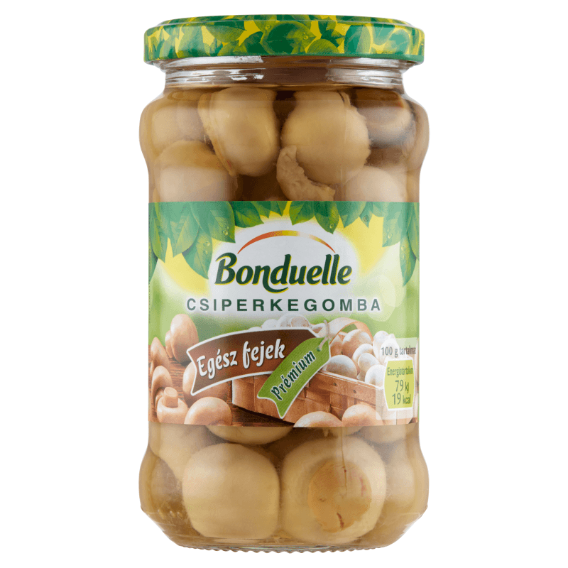 Bonduelle prémiové celé huby v skle 314 ml