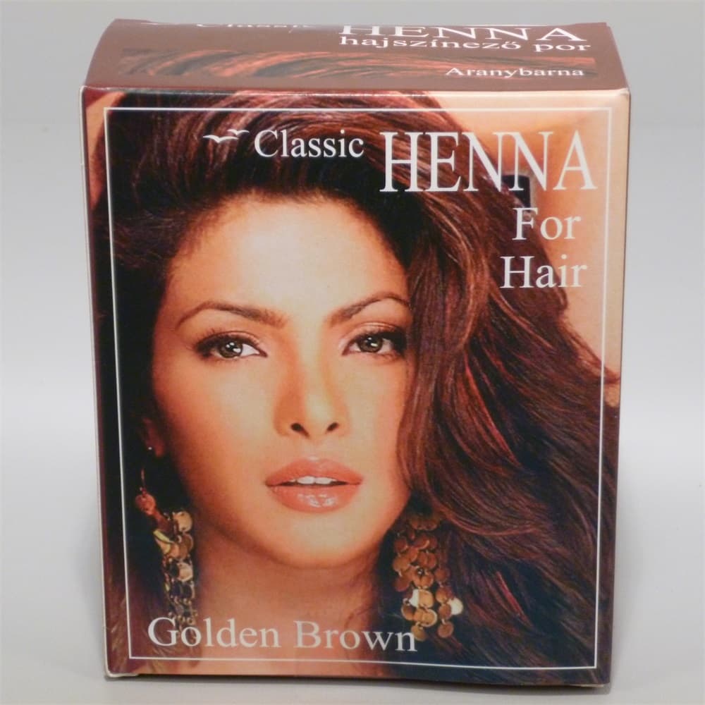 Classic Henna farba na vlasy prášok zlatohnedá 100 g