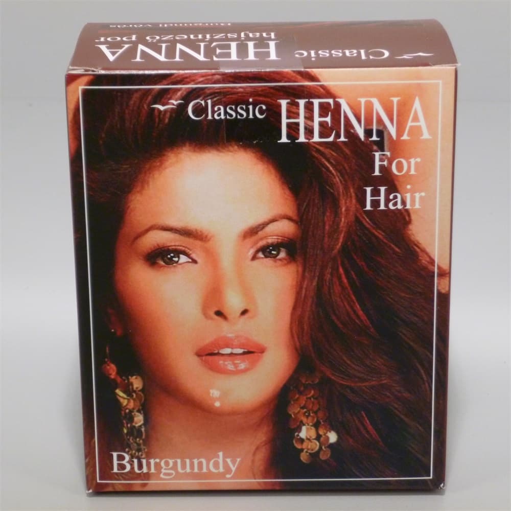 Classic Henna farba na vlasy prášok burgundská červená 100 g