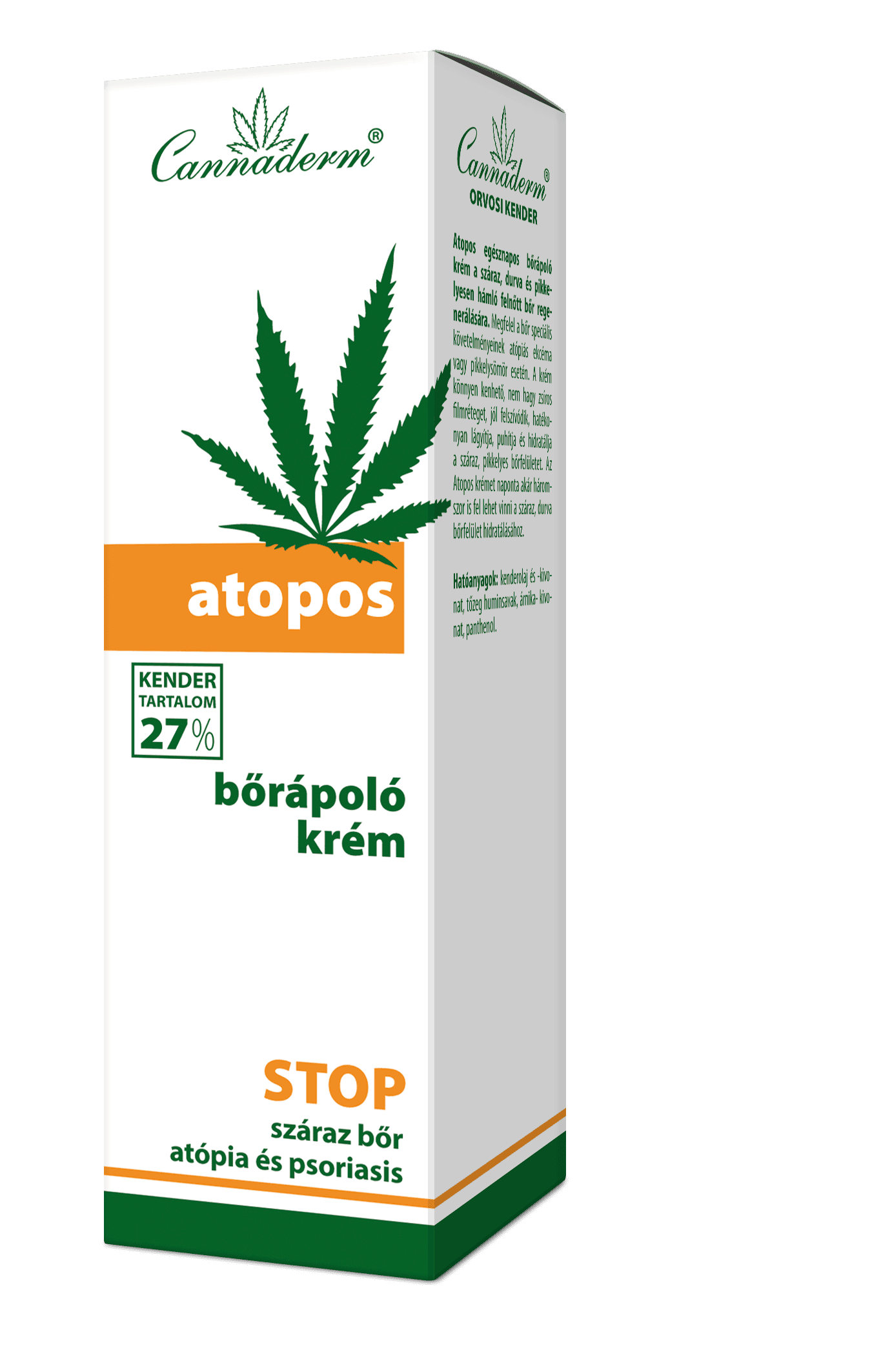 Cannaderm Atopos regeneračný krém na atopickú pokožku a psoriázu 75 g - 85379
