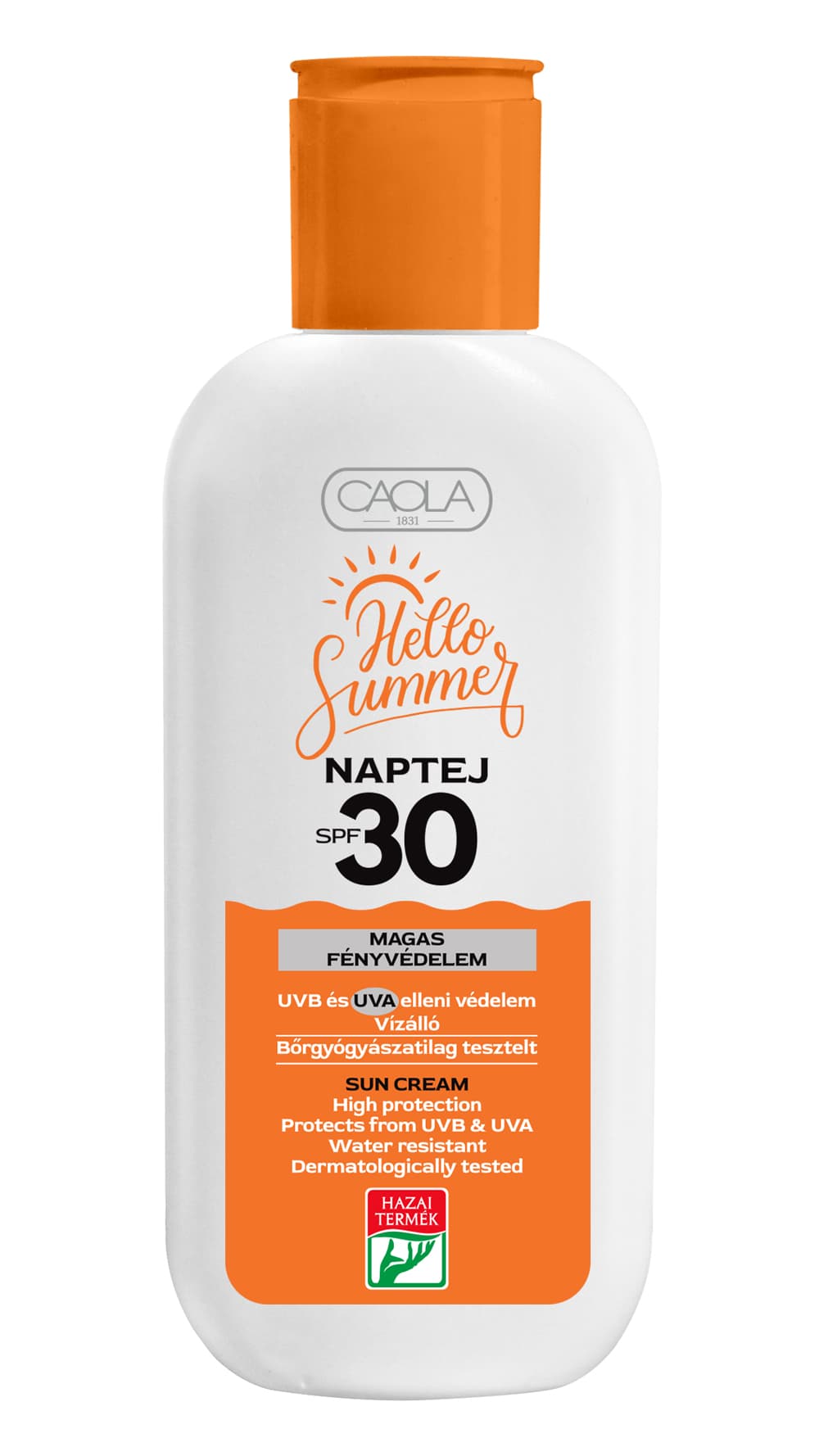 Caola hello summer vodeodolný opaľovací krém spf30 200 ml