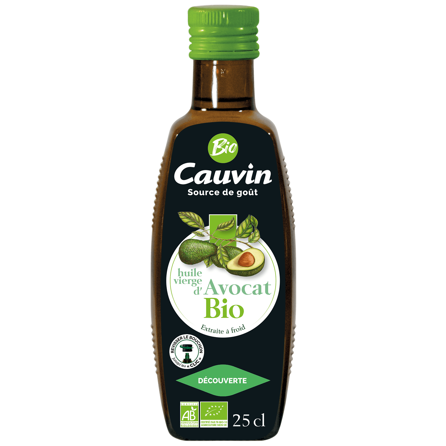 Cauvin bio avokádový olej 250 ml