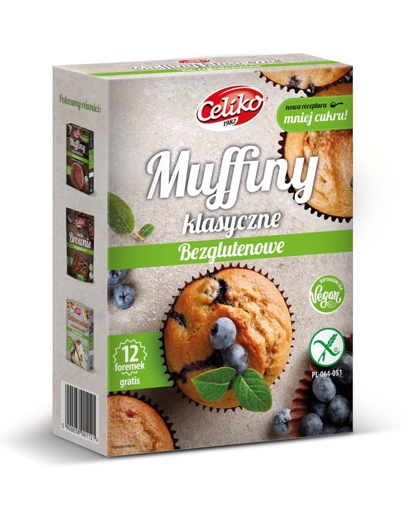 Celiko Klasická Bezgluténová Zmes na Muffiny 289 g - 92621