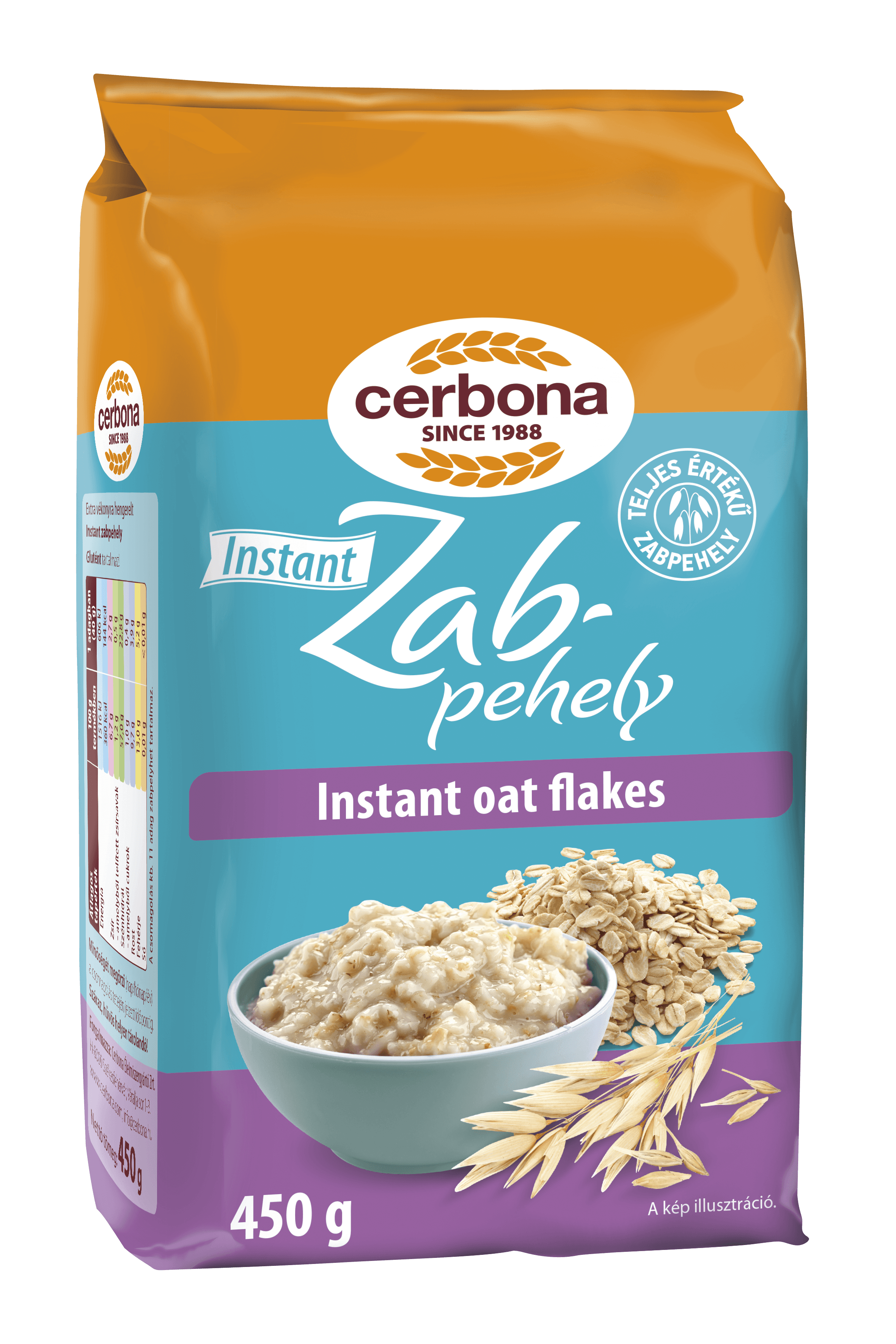 Cerbona instantné ovsené vločky 450 g