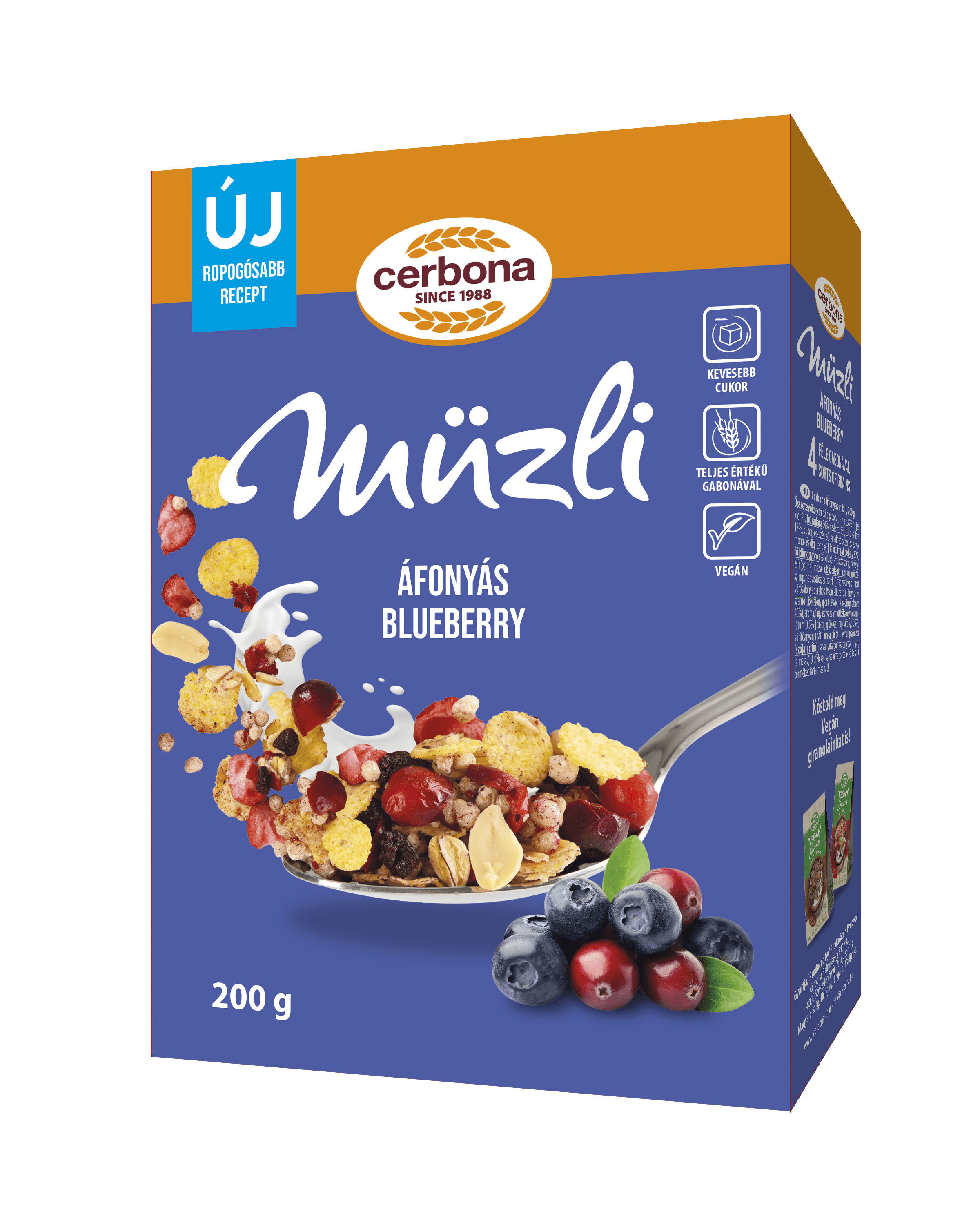 Cerbona müsli s jahodami 200 g