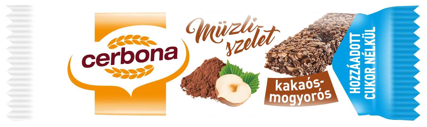 Cerbona tyčinka bez cukru kakaovo-orechová 20 g