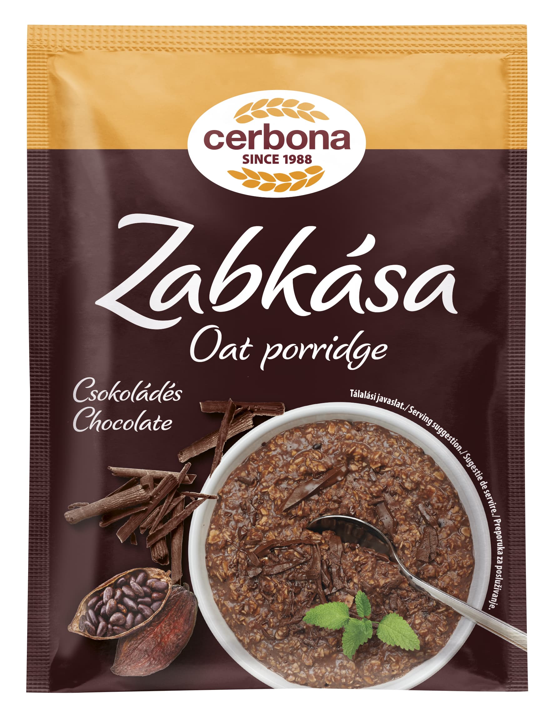 Cerbona ovsená kaša čokoládová 55 g