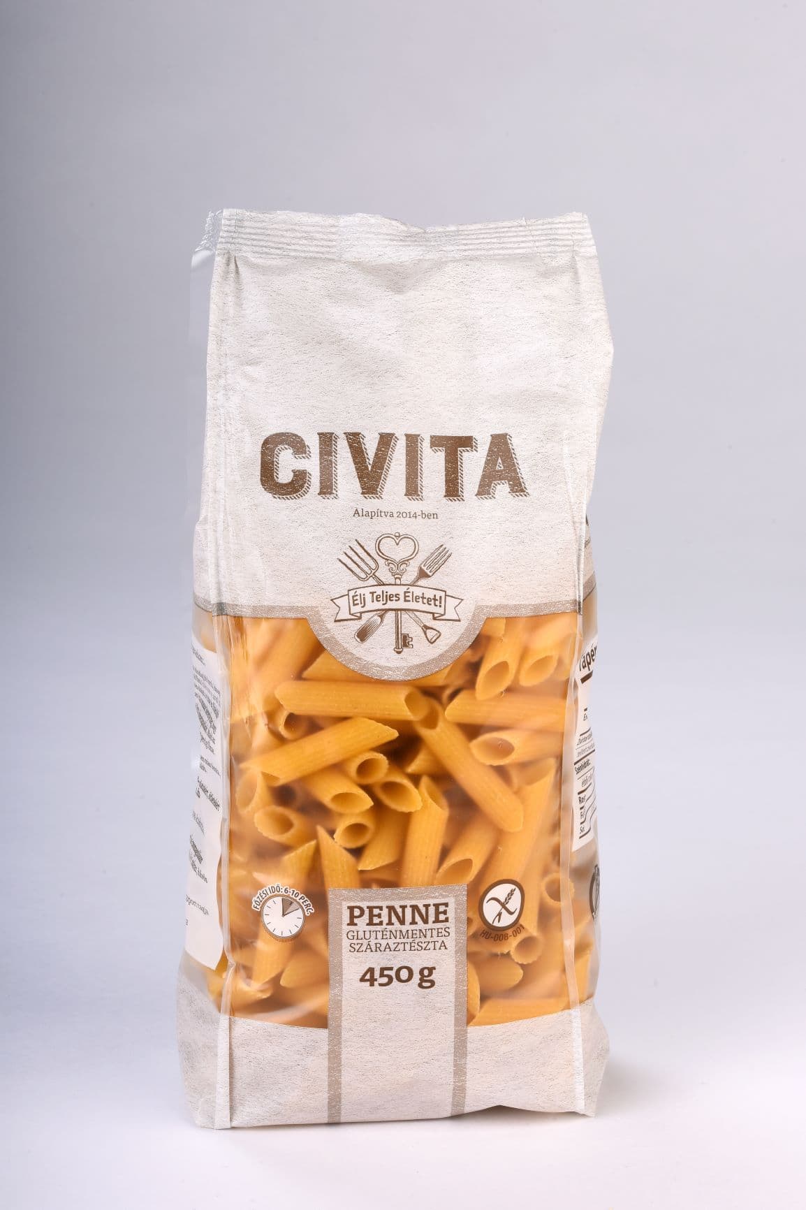Civita kukuričné suché cestoviny penne 450 g