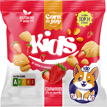 Corn Joy kids snack jahody bez gluténu 40 g